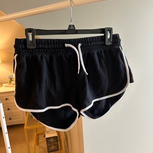 Divided Drawstring Black Shorts - Women’s Medium
